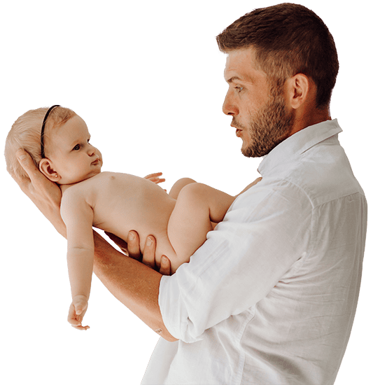 New Dad and Baby