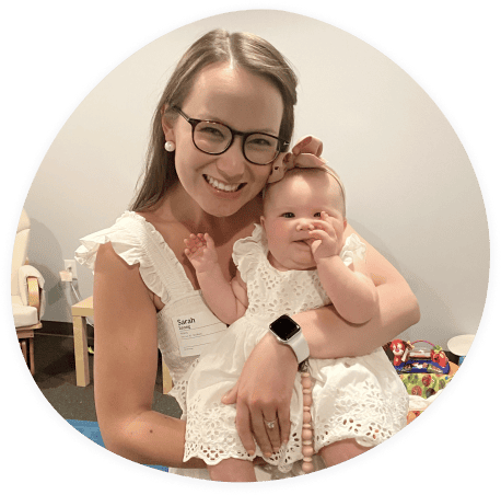 Sarah Leong and Baby